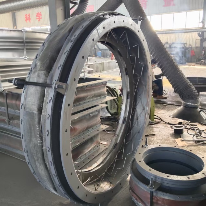 可澆築非金屬膨脹節-高溫靶釘非金屬補償器-高溫耐磨柔性軟連接